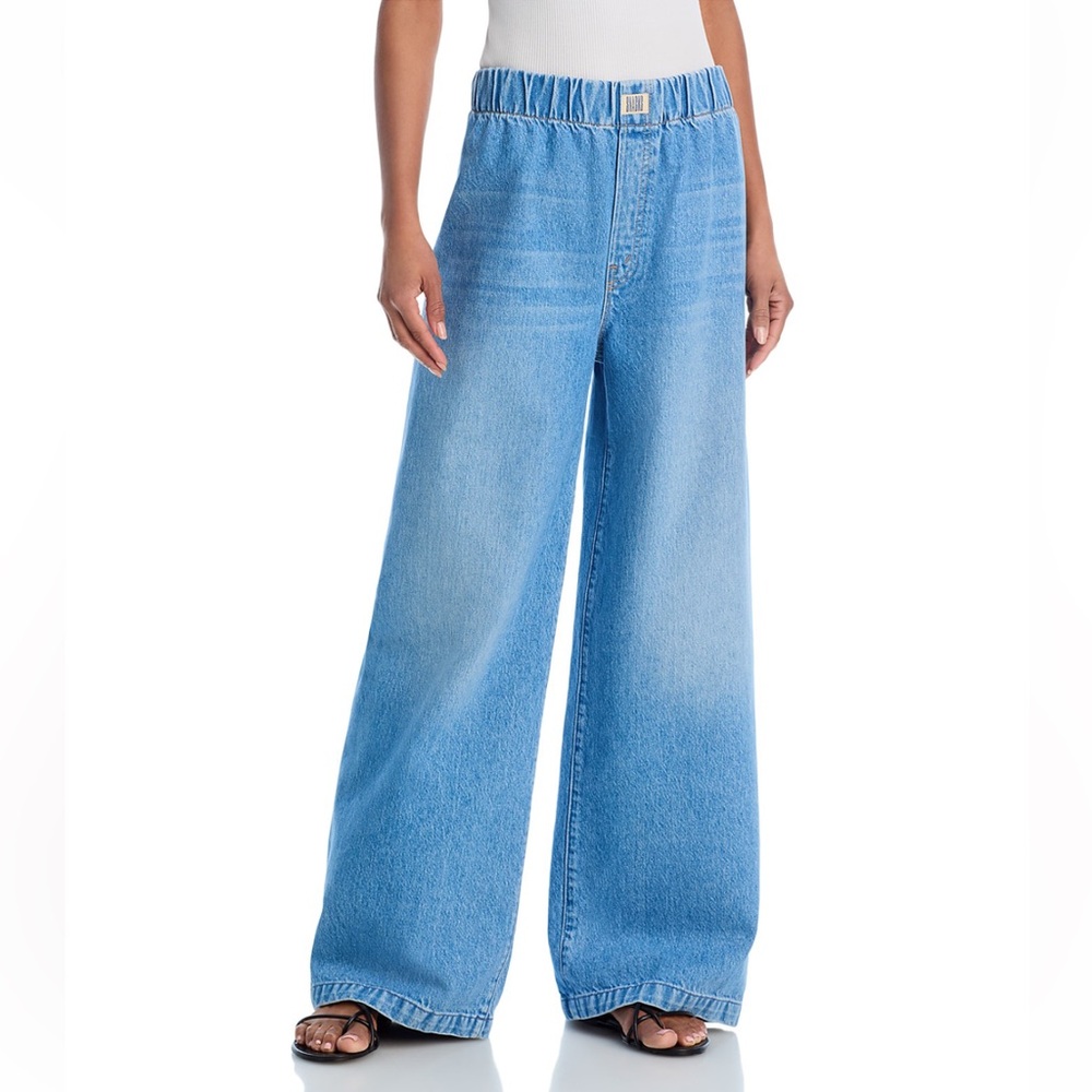 MOTHER Light Blue Flare Wide Leg Jeans ALL YOU CAN EAT SIZE LARGE